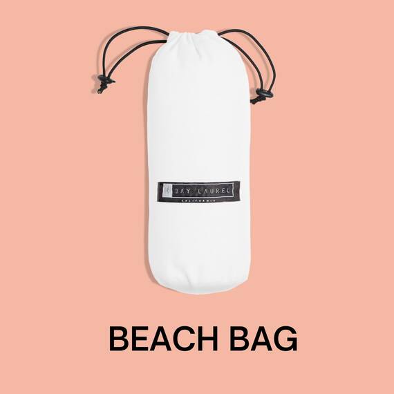 BAY LAUREL Türkisches Strandtuch mit Reisetasche, 39 x 71 cm, schnell trocknend, sandfrei, leicht, große übergroße Handtücher, leicht