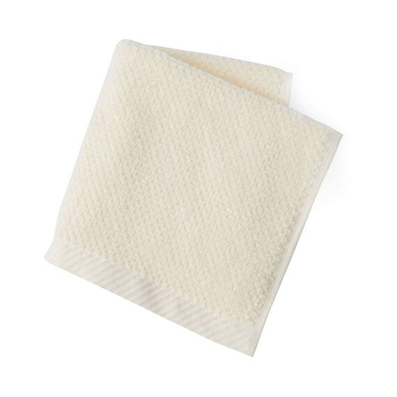 Welhome Franklin 100% Cotton Textured Towel (Cream) - Set of 6 - Highly Absorbent - Combed Cotton - Durable - Low Lint - 600 GSM - Machine Washable : 2 Bath Towels - 2 Hand Towels - 2 Wash Towels
