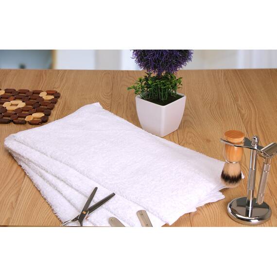 Utopia Towels - Salon-Handtuch, 12 Stück (Nicht bleichfest, 40,6 x 68,6 cm), sehr saugfähige Baumwolltücher für Hand, Fitnessstudio, Schönheit, Spa und Haarpflege zu Hause, weiß