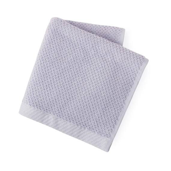 Welhome Franklin 100% Cotton Textured Towel (Lilac) - Set of 6 - Highly Absorbent - Combed Cotton - Durable - Low Lint - 600 GSM - Machine Washable : 2 Bath Towels - 2 Hand Towels - 2 Wash Towels