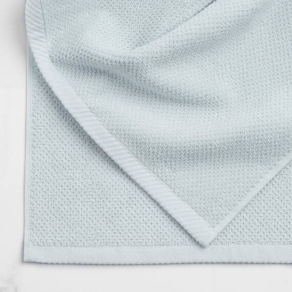 Welhome Franklin Premium Handtuch-Set, 100% Baumwolle, 6-teilig, Himmelblau, Popcornstruktur, sehr saugfähig, langlebig, fusselarm, Hotel- und Spa-Badetücher, 600 g/m², 2 Badetücher, 2 Badetücher, 2