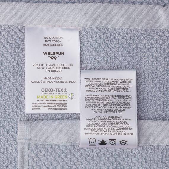 Welhome Franklin Premium Badetücher aus 100% Baumwolle, 4-teilig, lila, Popcornstruktur, sehr saugfähig, langlebig, fusselarm, Hotel- und Spa-Badetücher, 600 g/m², maschinenwaschbar