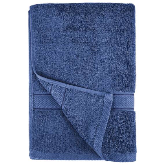 Pinzon by Amazon Handtuchset aus Baumwolle, Wedgewood-Blau, 2 Bade- und 2 Handtücher, 600g/m²