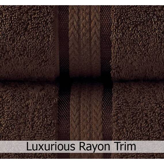 Cotton Craft 12 Stück – ultraweiche, sehr große Waschlappen 30,5 x 30,5 cm – 100 % reine ringgesponnene Baumwolle – luxuriöser Viskose-Rand – ideal für den täglichen Gebrauch – jedes Handtuch wiegt 57
