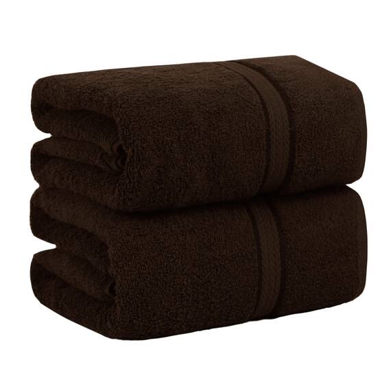 COTTON CRAFT 2er-Pack ultraweiche, übergroße Badetücher, 2 Stück, 200 x 450 cm, Gewicht: 940 g, 100 % reine ringgesponnene Baumwolle, luxuriöser Viskose-Rand, ideal für den täglichen Gebrauch,