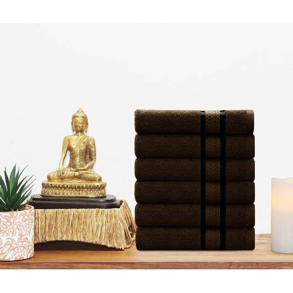 COTTON CRAFT Ultraweiche Handtücher, 16 x 28 cm, 100 % Baumwolle, saugfähig, schnell trocknend, für den Alltag, Luxus, Hotel, Badezimmer, Küche, Spa, Fitnessstudio, Dusche, Pool, Camping, Picknick