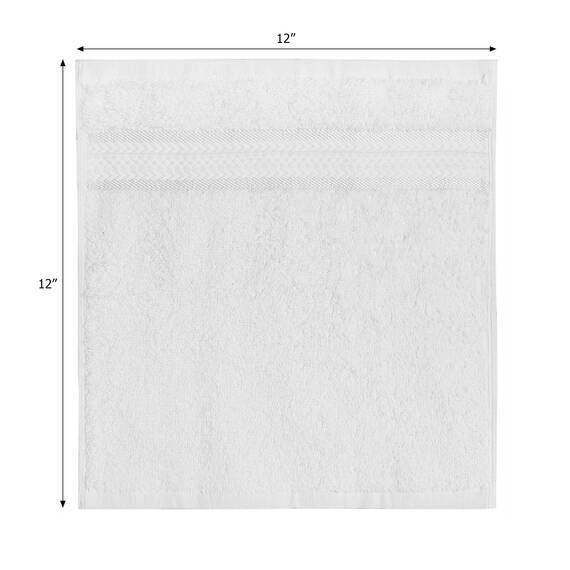 COTTON CRAFT Ultraweiche Waschlappen – 12 Stück – 30,5 x 30,5 cm – 100 % Baumwolle Waschlappen – Baby-Waschlappen – saugfähig, schnell trocknend, für den Alltag, Luxus, Hotel, Badezimmer, Küche, Spa