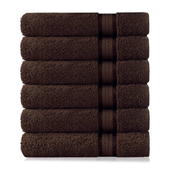 COTTON CRAFT Ultraweiche Handtücher, 16 x 28 cm, 100 % Baumwolle, saugfähig, schnell trocknend, für den Alltag, Luxus, Hotel, Badezimmer, Küche, Spa, Fitnessstudio, Dusche, Pool, Camping, Picknick
