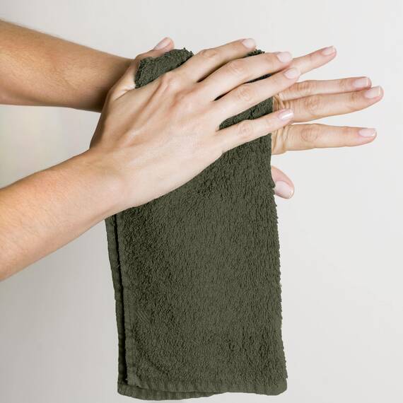 Utopia Towels Baumwoll-Waschlappen-Set – 100% ringgesponnene Baumwolle, hochwertige Flanell-Waschlappen für das Gesicht, sehr saugfähige und weiche Handtücher, 24 Stück, Dusty Olive