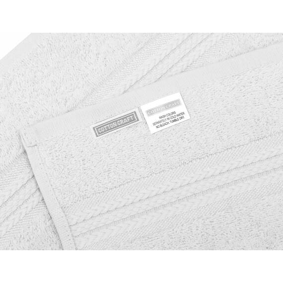 COTTON CRAFT Ultra weiche Badetücher – 2 Stück – 35 x 70 – saugfähig, schnell trocknend für den Alltag, Luxus, Hotel, Badezimmer, Spa, Fitnessstudio, Dusche, Strand, Pool, Reisewohnheim – 100 %