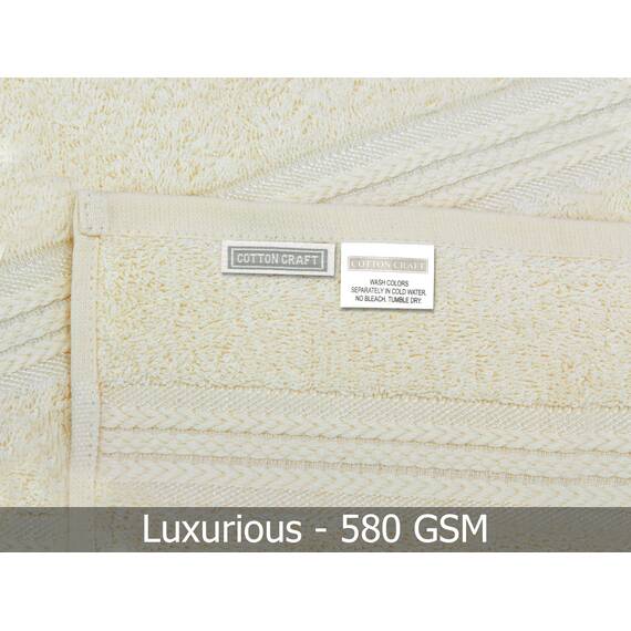COTTON CRAFT Ultraweiche Badetücher, XL-Badehandtuch-Set, Übergröße, 76,2 x 137,2 cm, saugfähig, für den Alltag, Luxushotel, Badezimmer, Spa, Fitnessstudio, Dusche, Strand, Pool, Reisen, Wohnheim, 100