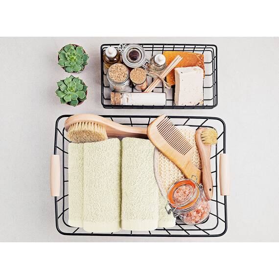 Utopia Towels Baumwoll-Waschlappen-Set – 100% ringgesponnene Baumwolle, hochwertige Flanell-Waschlappen für das Gesicht, sehr saugfähige und weiche Handtücher, 24 Stück, Elfenbeinfarben