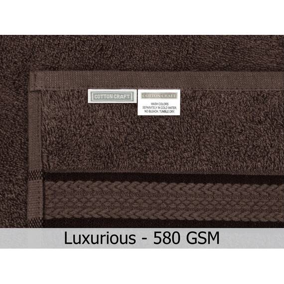 COTTON CRAFT Ultraweiche Handtücher, 16 x 28 cm, 100 % Baumwolle, saugfähig, schnell trocknend, für den Alltag, Luxus, Hotel, Badezimmer, Küche, Spa, Fitnessstudio, Dusche, Pool, Camping, Picknick