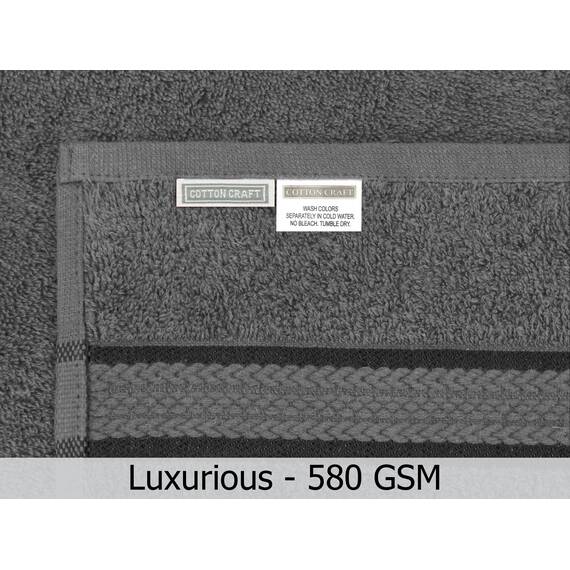 COTTON CRAFT Ultraweiche Handtücher – 6 Stück 100 % Baumwolle Gesichtshandtücher – saugfähig, schnell trocknend, für den Alltag, Luxushotel, Badezimmer, Küche, Spa, Fitnessstudio, Dusche, Pool