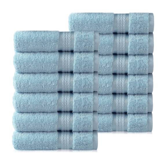 COTTON CRAFT Ultraweiche Waschlappen – 100 % Baumwolle Waschlappen – Baby-Waschlappen-Set – saugfähig, schnell trocknend, für den Alltag, luxuriös, Badezimmer, Küche, Spa, Pool, Wohnheim, Plüsch, 580