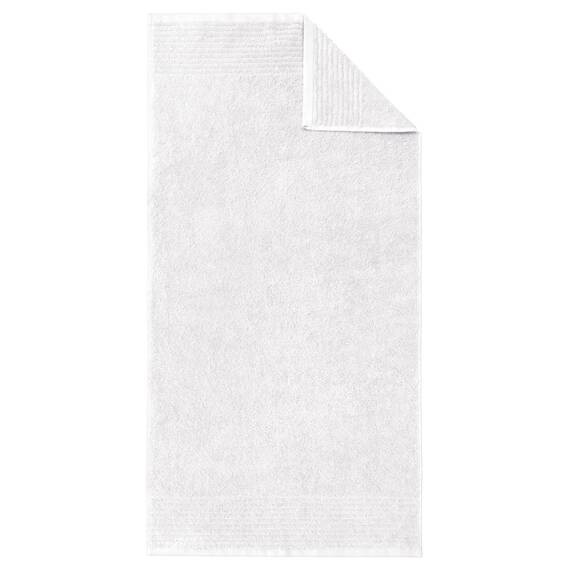 Dyckhoff 0410996450 Handtuchset "Brillant", 2 Badetücher / Duschtücher 70 x 140 cm und 4 Handtücher 50 x 100 cm, 6-teilig, weiß / blau