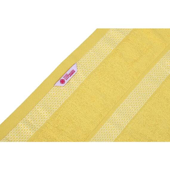 Casa Copenhagen Solitaire 600 GSM ägyptische Baumwolle, 6-teiliges türkisches Handtuchset, enthält 2 Badetücher, 2 Handtücher, 2 Waschlappen, Gelbe Iren