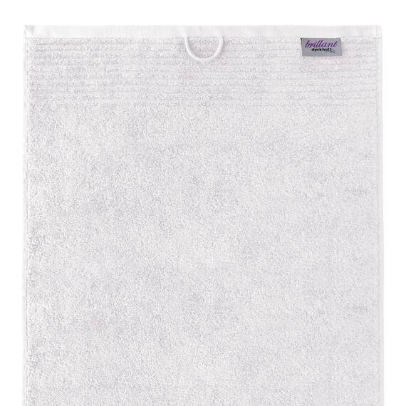 Dyckhoff 0410996450 Handtuchset "Brillant", 2 Badetücher / Duschtücher 70 x 140 cm und 4 Handtücher 50 x 100 cm, 6-teilig, weiß / blau
