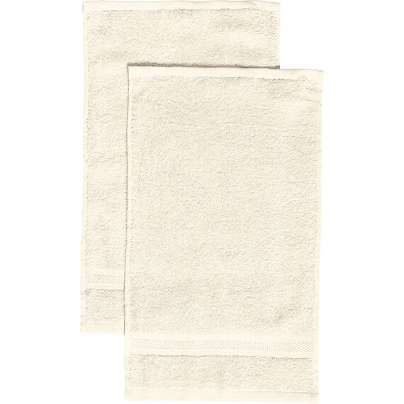 REDBEST Gästetuch 2er-Pack Chicago Creme Größe 30x50 cm - saugstark, strapazierfähig, ideal für Reisen, Sport (weitere Farben)