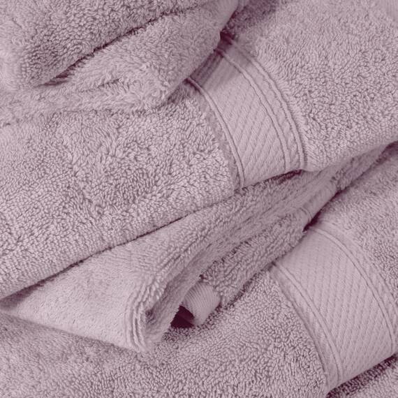 Superior - 6-teiliges Handtuchset, 900 Gramm, Baumwolle, violett