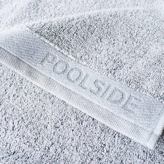 Möve Poolside Handtuch-Set, 4 Handtücher 50 x 100 cm, Made in Germany, 100% Baumwolle, Silver, 4 * 50x100