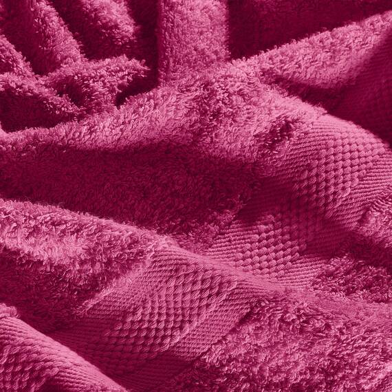 REDBEST Gästetuch 6er-Pack Chicago Fuchsia Größe 30x50 cm - saugstark, strapazierfähig, ideal für Reisen, Sport (weitere Farben)