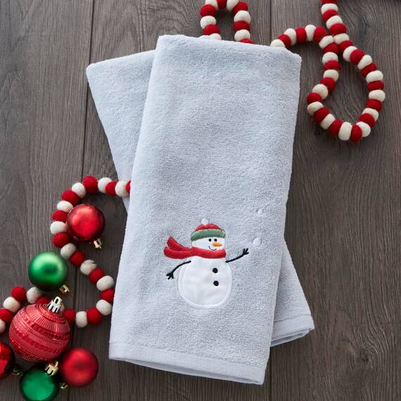 SKL Home Handtuchset Schneemann mit Schneebällen