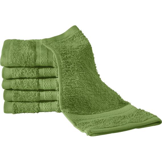REDBEST Seiftuch 6er-Pack Chicago grün Größe 30x30 cm - saugstark, strapazierfähig, ideal für Reisen, Sport (weitere Farben)