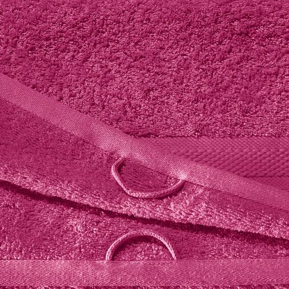 REDBEST Handtuchset, Frottierset 12er-Pack Chicago Fuchsia Größe 50x100 cm - saugstark, strapazierfähig, ideal für Reisen, Sport (weitere Farben)