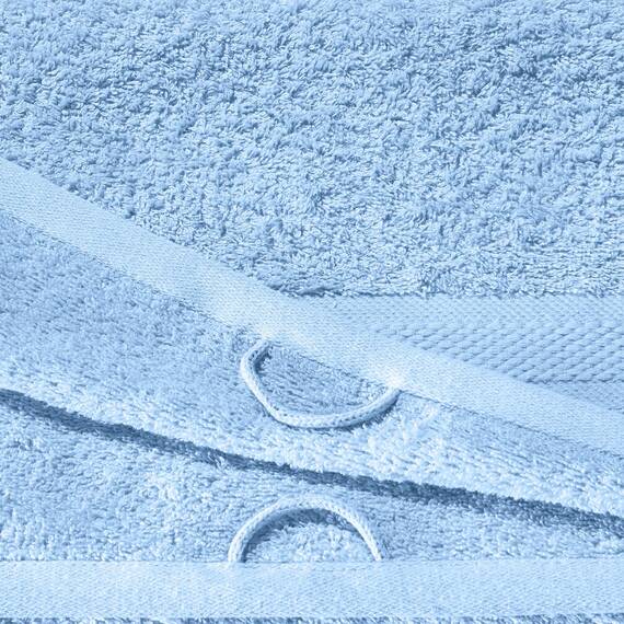 REDBEST Frottier-Set 10-TLG. Chicago hellblau Größe - Handtuch, Duschtuch, Gästetuch, Waschhandschuh - saugstark, strapazierfähig, ideal für Reisen, Sport
