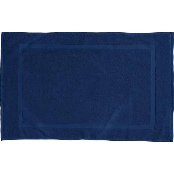 REDBEST Duschvorlage, Badteppich Chicago dunkelblau Größe 50x80 cm - extra dick, weich, saustark und strapazierfähig (weitere Farben)