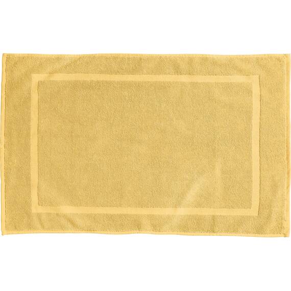 REDBEST Duschvorlage, Badteppich Chicago hellgelb Größe 50x80 cm - extra dick, weich, saustark und strapazierfähig (weitere Farben)