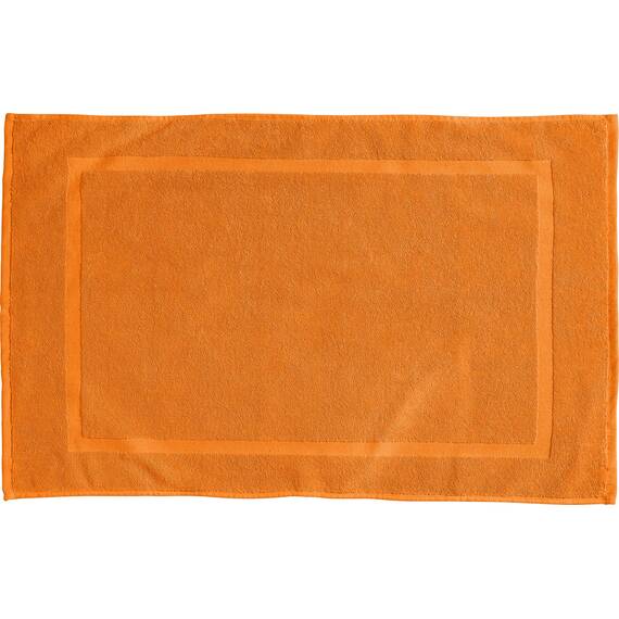 REDBEST Duschvorlage, Badteppich Chicago orange Größe 50x80 cm - extra dick, weich, saustark und strapazierfähig (weitere Farben)