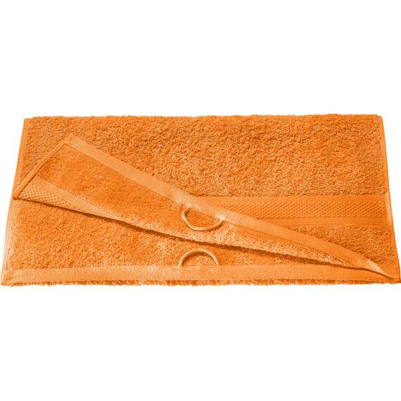 REDBEST Handtuchset, Frottierset 6er-Pack Chicago orange Größe 50x100 cm - saugstark, strapazierfähig, ideal für Reisen, Sport (weitere Farben)