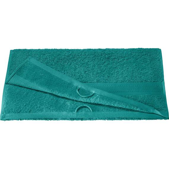 REDBEST Duschtuch Chicago smaragdgrün Größe 70x140 cm - saugstark, strapazierfähig, ideal für Reisen, Sport (weitere Farben)