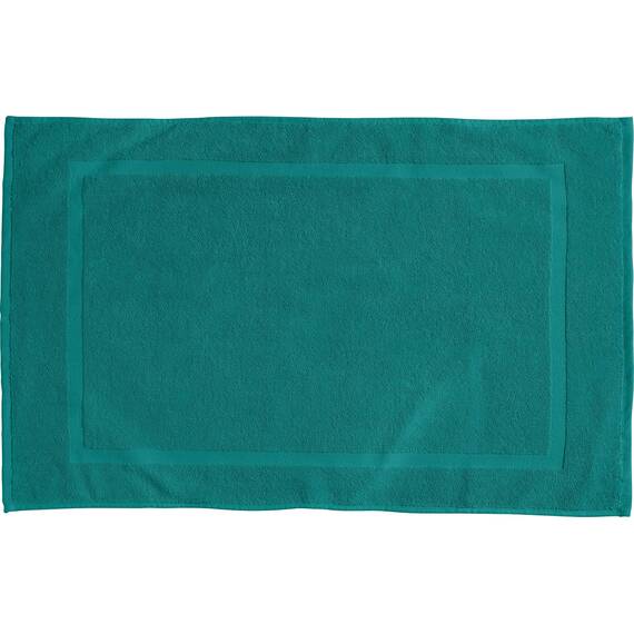 REDBEST Duschvorlage, Badteppich Chicago smaragdgrün Größe 50x80 cm - extra dick, weich, saustark und strapazierfähig (weitere Farben)