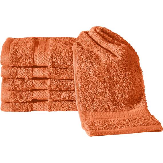 REDBEST Gästetuch 6er-Pack Chicago Terra Größe 30x50 cm - saugstark, strapazierfähig, ideal für Reisen, Sport (weitere Farben)