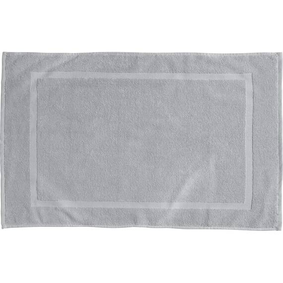 REDBEST Duschvorlage, Badteppich Chicago Silber Größe 50x80 cm - extra dick, weich, saustark und strapazierfähig (weitere Farben)