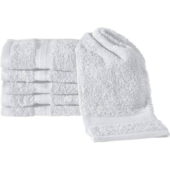 REDBEST Gästetuch 6er-Pack Chicago weiß Größe 30x50 cm - saugstark, strapazierfähig, ideal für Reisen, Sport (weitere Farben)
