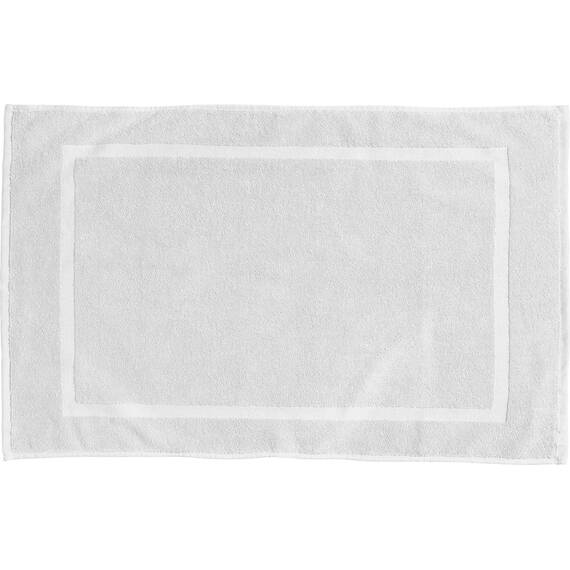 REDBEST Duschvorlage, Badteppich Chicago weiß Größe 50x80 cm - extra dick, weich, saustark und strapazierfähig (weitere Farben)