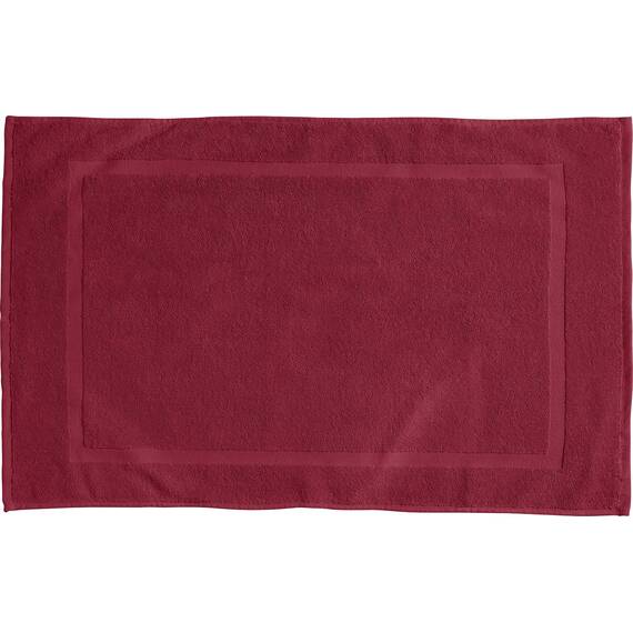 REDBEST Duschvorlage, Badteppich Chicago weinrot Größe 50x80 cm - extra dick, weich, saustark und strapazierfähig (weitere Farben)