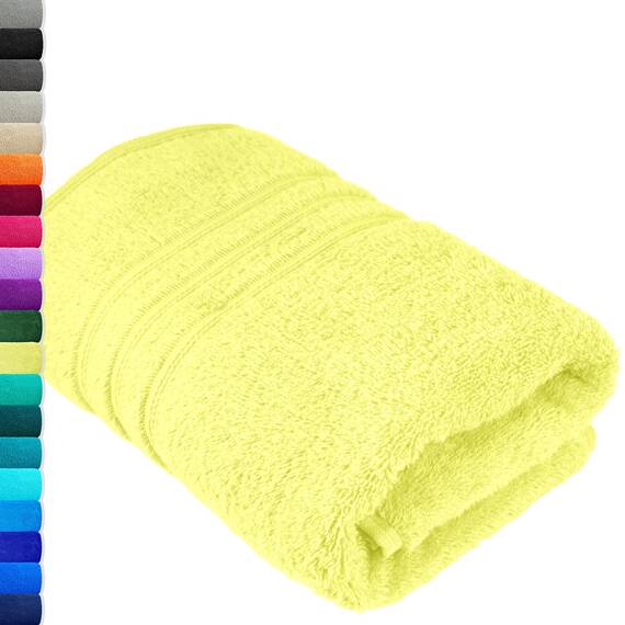 Lashuma Baumwoll Handtuch 50x100 cm in Anis Grün - Weich, Luxuriös, Ideal für Wellness und Strandbesuche