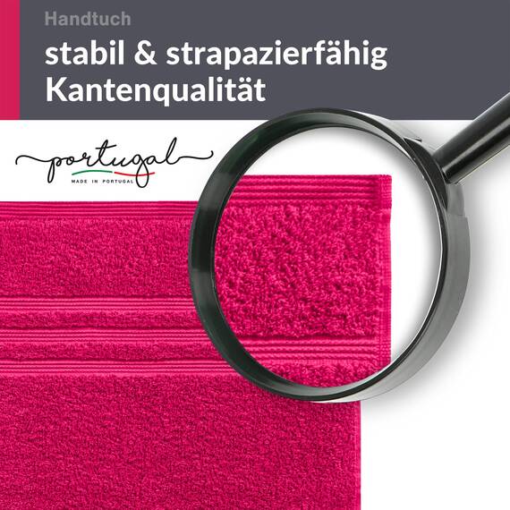 Lashuma Frotteehandtuch Damen Rot - Rhabarber, London Kinder Handtuch 50x100 cm