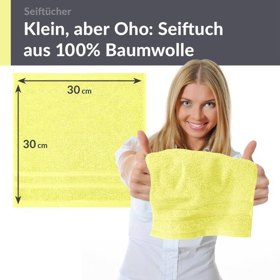 Lashuma Baby Waschlappen 30x30 cm, London 2er Set Anis Grün, Flauschige und Weiche Frottee Kinderhandtücher