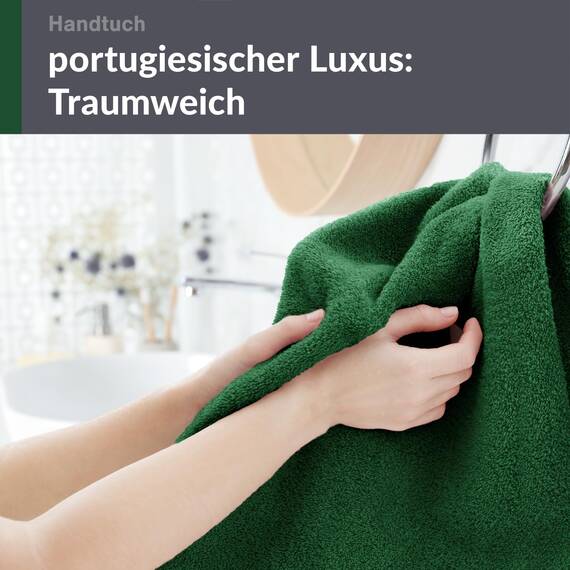 Lashuma Handtuch Set 50x100 cm aus hochwertiger Baumwolle Tannengrün,London Flauschige Handtücher für Männer und Frauen