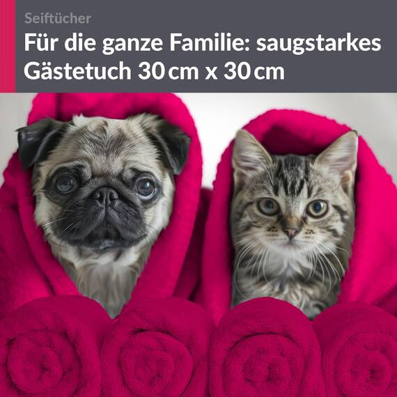 Lashuma 6 teiliges Mini Handtuch Set 30x30 cm, London Baumwolle Gästehandtücher klein Rot - Rhabarber