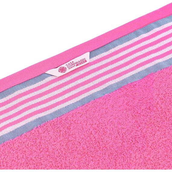 Casa Copenhagen He & She 6-teiliges Handtuchset, Staubblau - Rosa 550 g/m²2 Badetücher, 2 Handtücher, 2 Waschlappen, Entworfen in Dänemark Aus ägyptischer Baumwolle für Bad, Küche & Dusche
