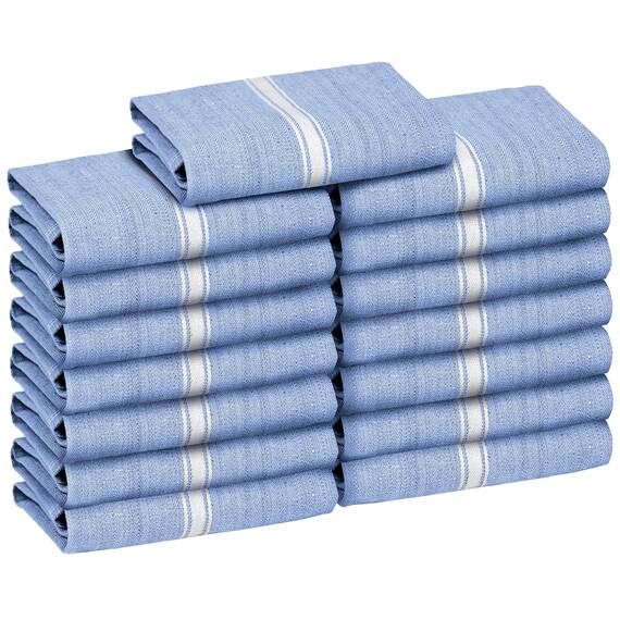 Zeppoli klassische Küchentücher, Handtuchset aus 100 % natürlicher Baumwolle, wiederverwendbare Waschlappen, saugfähige Geschirrtücher, maschinenwaschbare Handtücher, Küchenutensilien, 36 x 63,5 cm