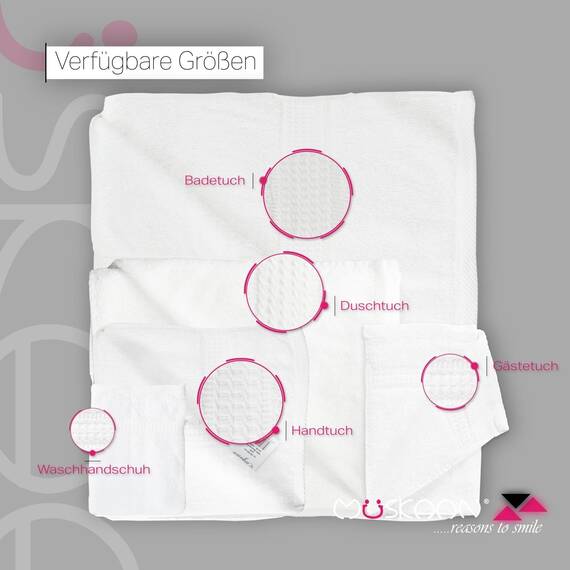 Müskaan® 4er Handtuch Set Bordeaux, 100% Baumwolle, 50x100cm, 500g/m² – Öko-Tex, Frottee Handtücher Set Baumwolle, Handtucherset 50x100cm, Handtuchset Rot für Bad, 60°C waschbar, Frotteetücher