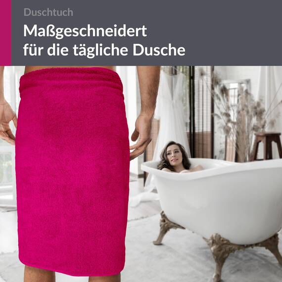 Lashuma weiches Badtuch 70x140 cm cm aus 100% Baumwolle, Linz Pool - Liege Handtuch Purpur